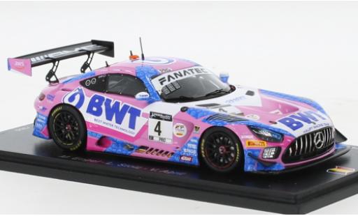 Diecast model cars Mercedes AMG GT GT3 3 No.4 AMG Team HRT BWT 24h Spa 2021 1/43 Spark