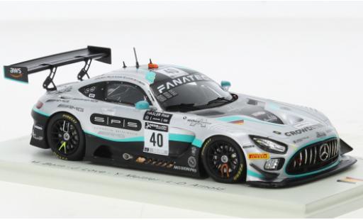 Diecast model cars Mercedes AMG GT GT3 3 No.40 SPS Automotive Performance 24h Spa 2021 1/43 Spark