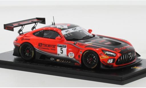 Diecast model cars Mercedes AMG GT GT3 3 No.5 AMG Team HRT 24h Spa 2020 1/43 Spark