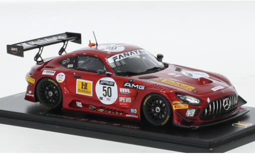 Diecast model cars Mercedes AMG GT GT3 3 No.50 Hub voiture 24h Spa 2021 1/43 Spark