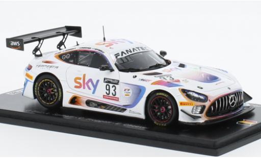Diecast model cars Mercedes AMG GT GT3 3 No.93 SKY - Tempesta Racing SKY 24h Spa 2022 1/43 Spark