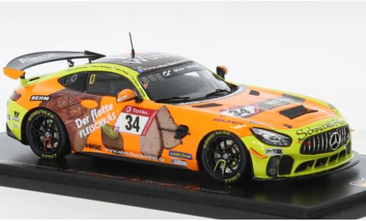 Diecast model cars Mercedes AMG GT GT4 4 No.34 Schnitzelalm Racing 24h N&Atilde;&frac14;rburgring 2021 1/43 Spark