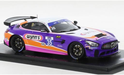 Diecast model cars Mercedes AMG GT GT4 4 No.35 -AMG Team Riley Motorsports IMSA Watkins Glen 2019 1/43 Spark