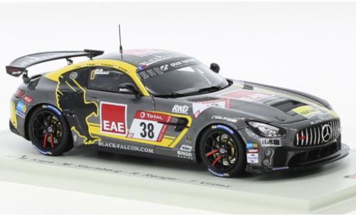 Diecast model cars Mercedes AMG GT GT4 4 No.38 Black Falcon Team TEXTAR 24h Nuerburgring 2020 1/43 Spark
