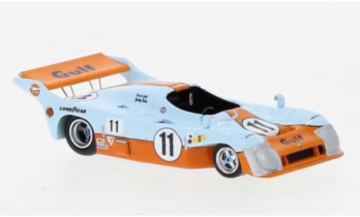 Diecast model cars Mirage GR8 Le Mans RHD No.11 Gulf 24h 1975 1/87 Spark