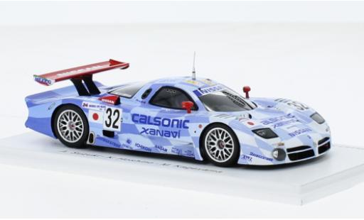 Diecast model cars Nissan R390 Le Mans GT1 RHD No.32 Motorsports Calsonic Xanavi 24h 1998 1/43 Spark