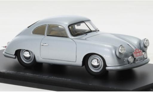 Diecast model cars Porsche 356 1952 grey No.285 Rally Monte Carlo 1/43 Spark