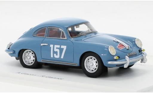 Diecast model cars Porsche 356 B B 1600 S No.157 Rally Monte Carlo 1960 1/43 Spark