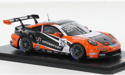 Diecast model cars Porsche 911 GT3 Cup No.25 Carrera Germany 2021 1/43 Spark