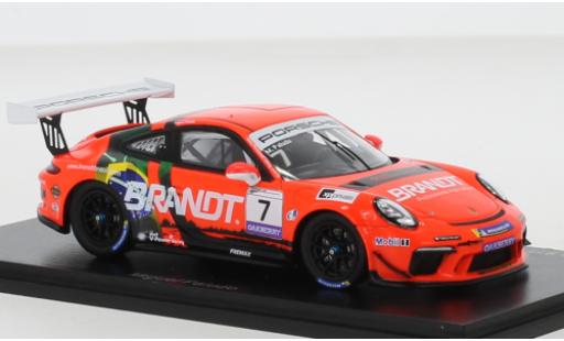Diecast model cars Porsche 911 GT3 (991) Cup No.7 Carrera Cup Brasilien 2020 1/43 Spark