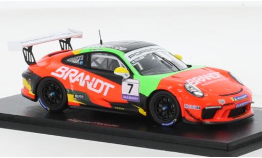 Diecast model cars Porsche 911 GT3 Cup No.7 Carrera Brasilien 2021 1/43 Spark
