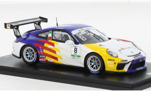 Diecast model cars Porsche 911 GT3 Cup No.8 Carrera Italia 2021 1/43 Spark