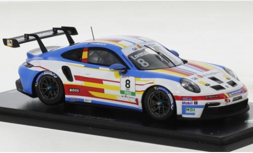Diecast model cars Porsche 911 GT3 Cup No.8 Carrera Italia 2022 1/43 Spark