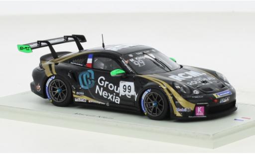 Diecast model cars Porsche 911 GT3 Cup No.99 Carrera France 2021 1/43 Spark