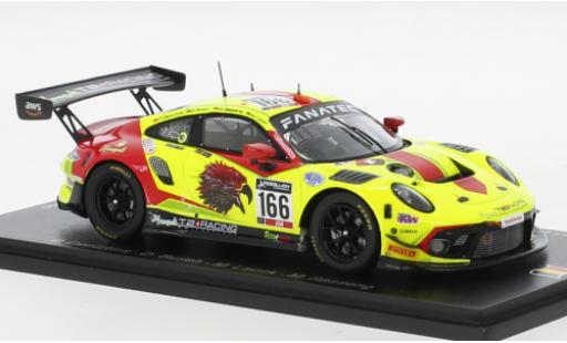Diecast model cars Porsche 911 GT3 R No.166 Haegeli By T2 Racing 24h Spa 2021 1/43 Spark
