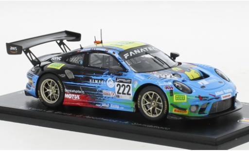 Diecast model cars Porsche 911 GT3 R No.222 Team Allied Racing 24h Spa 2021 1/43 Spark