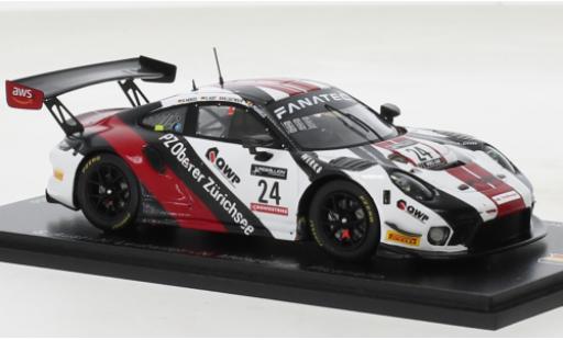 Diecast model cars Porsche 911 GT3 R No.24 Herberth Motorsport 24h Spa 2022 1/43 Spark