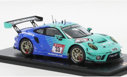 Diecast model cars Porsche 911 GT3 R No.33 Falken Motorsports Falken 24h Nuerburgring 2021 1/43 Spark