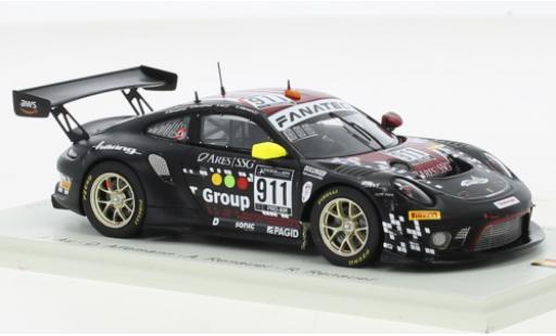 Diecast model cars Porsche 911 GT3 R No.911 Herberth Motorsport 24h Spa 2021 1/43 Spark
