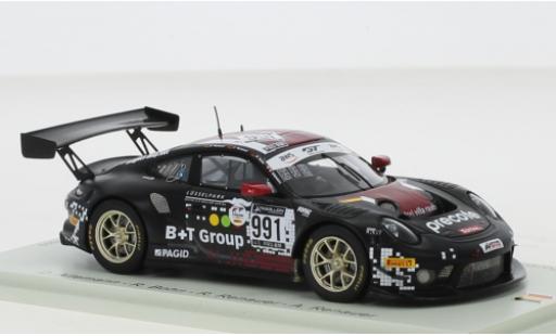 Diecast model cars Porsche 911 GT3 R (991) No.991 Herberth Motorsport 24h Spa 2020 1/43 Spark