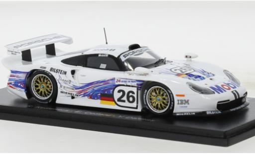 Diecast model cars Porsche 911 GT1 No.26 AG 24h Le Mans 1997 1/43 Spark