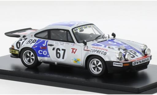 Diecast model cars Porsche 911 RS 3.0 No.67 24h Le Mans 1975 1/43 Spark