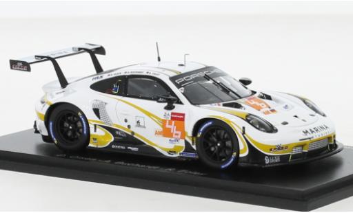 Diecast model cars Porsche 911 RSR -19 No.46 Team Project 1 24h Le Mans 2021 1/43 Spark