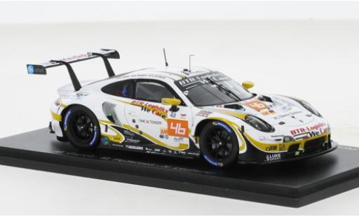 Diecast model cars Porsche 911 RSR -19 No.46 Team Project 1 24h Le Mans 2022 1/43 Spark