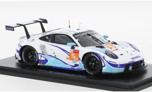 Diecast model cars Porsche 911 RSR -19 No.56 Team Project 1 24h Le Mans 2021 1/43 Spark