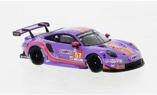 Diecast model cars Porsche 911 RSR -19 No.57 Team Project 1 24h Le Mans 2020 1/87 Spark
