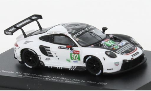 Diecast model cars Porsche 911 RSR -19 No.92 GT Team 24h Le Mans 2020 1/18 Spark