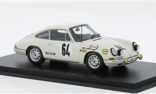 Diecast model cars Porsche 911 T T No.64 24h Le Mans 1968 1/43 Spark