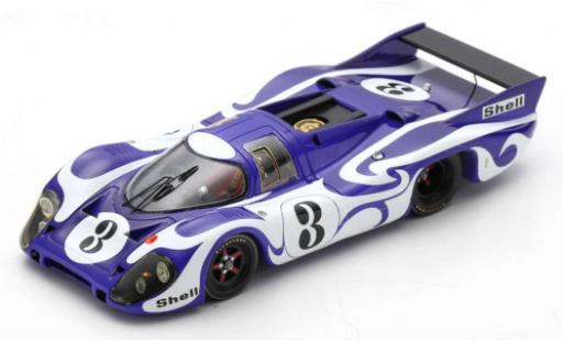 Diecast model cars Porsche 917 1970 LH RHD No.3 24h Le Mans Practice 1/43 Spark
