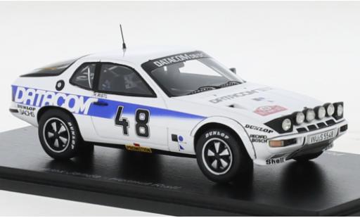 Diecast model cars Porsche 924 Carrera GTS No.48 Datacom Rally WM Rally Monte Carlo 1979 1/43 Spark