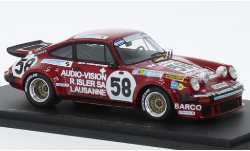 Diecast model cars Porsche 934 1976 No.58 24h Le Mans 1/43 Spark