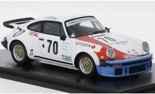 Diecast model cars Porsche 934 1976 No.70 24h Le Mans 1/43 Spark