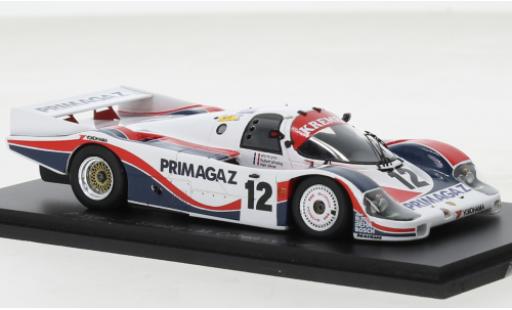Diecast model cars Porsche 956 1986 No.12 24h Le Mans 1/43 Spark