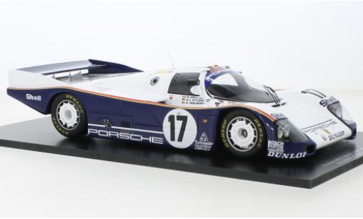 Diecast model cars Porsche 962 1987 C No.17 Rothmans D.Bell/A.Holbert/H.J.piece 24h Le Mans 1/18 Spark