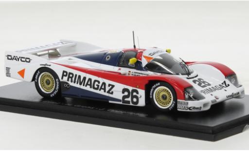 Diecast model cars Porsche 962 1990 C RHD No.26 Primagaz 24h Le Mans 1/43 Spark