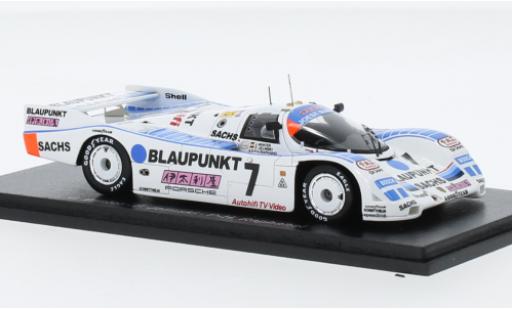 Diecast model cars Porsche 962 1989 C No.7 Joest Racing Blaupunkt 24h Le Mans 1/43 Spark