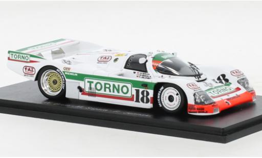 Diecast model cars Porsche 962 1986 C RHD No.18 Brun Motorsport Torno 24h Le Mans 1/43 Spark