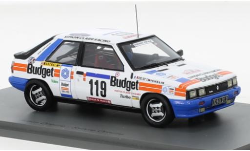Diecast model cars Renault 11 Turbo No.9 Rally WM Tour de Corse 1984 1/43 Spark