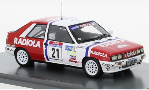 Diecast model cars Renault 11 Turbo No.21 Rally WM Tour de Corse 1987 1/43 Spark