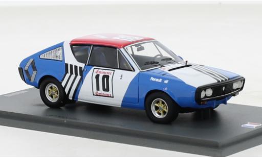 Diecast model cars Renault 17 Base No.10 Ronde Cevenole 1973 1/43 Spark