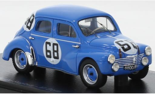 Diecast model cars Renault 4CV 1063 No.68 24h Le Mans 1952 1/43 Spark