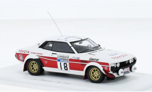 Diecast model cars Toyota Celica Rally 2000 GT (TA22) No.18 WM RAC 1977 1/43 Spark