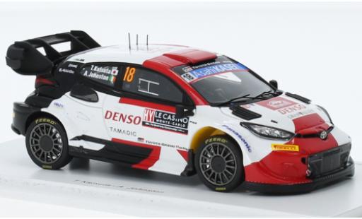Diecast model cars Toyota Yaris Rally1 GR hybride No.18 Gazoo Racing WRT Rally WM Rally Monte Carlo 2023 1/43 Spark