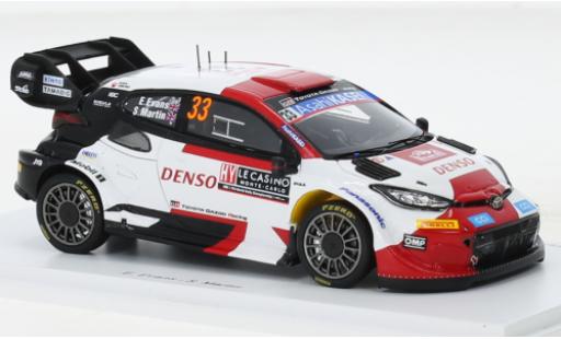 Diecast model cars Toyota Yaris Rally1 GR hybride No.33 Gazoo Racing WRT Rally WM Rally Monte Carlo 2023 1/43 Spark