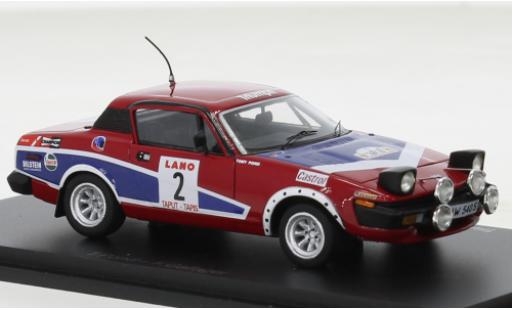 Diecast model cars Triumph TR7 1978 No.2 Rally Ypres 1/43 Spark