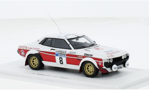Diecast model cars Toyota Celica Rally 2000 GT (TA22) No.8 WM RAC 1977 1/43 Spark